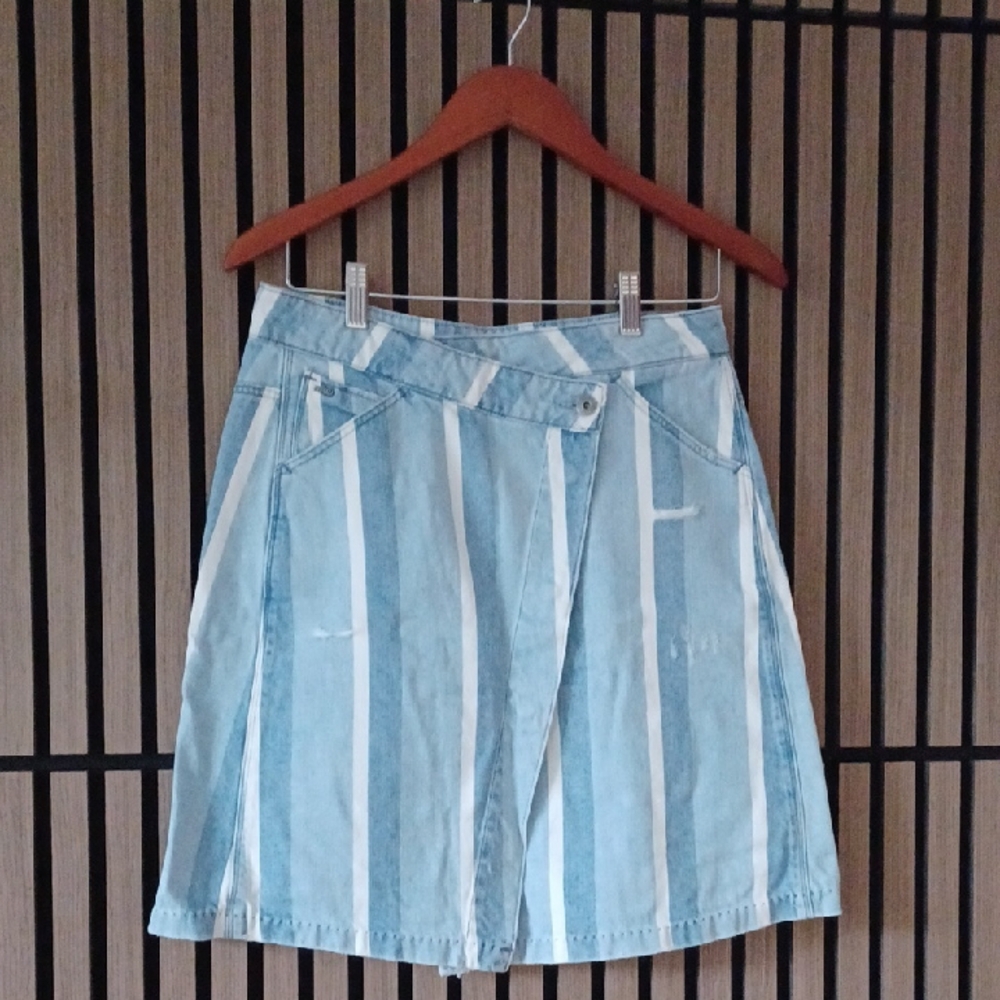 G-Star Denim Striped Skirt